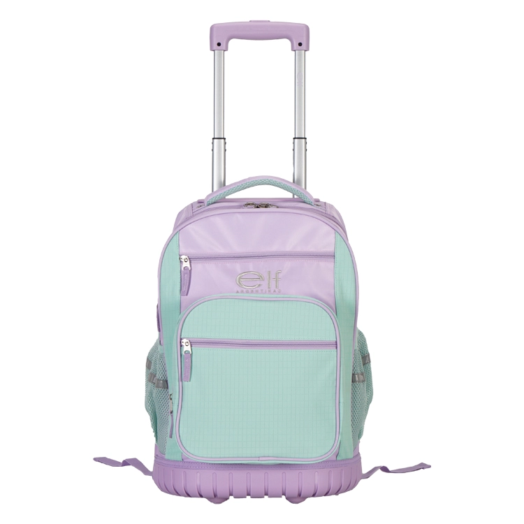Mochila Escolar Elf 2026 2 Divisiones Verde con Carro Art.I6462A